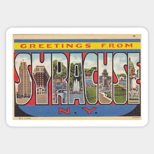 Syracuse Postcard Sticker